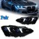 For BMW M3 M4 G22 G82 2020-2024 Pair Matrix LED Laser DRL Headlight Assembly
